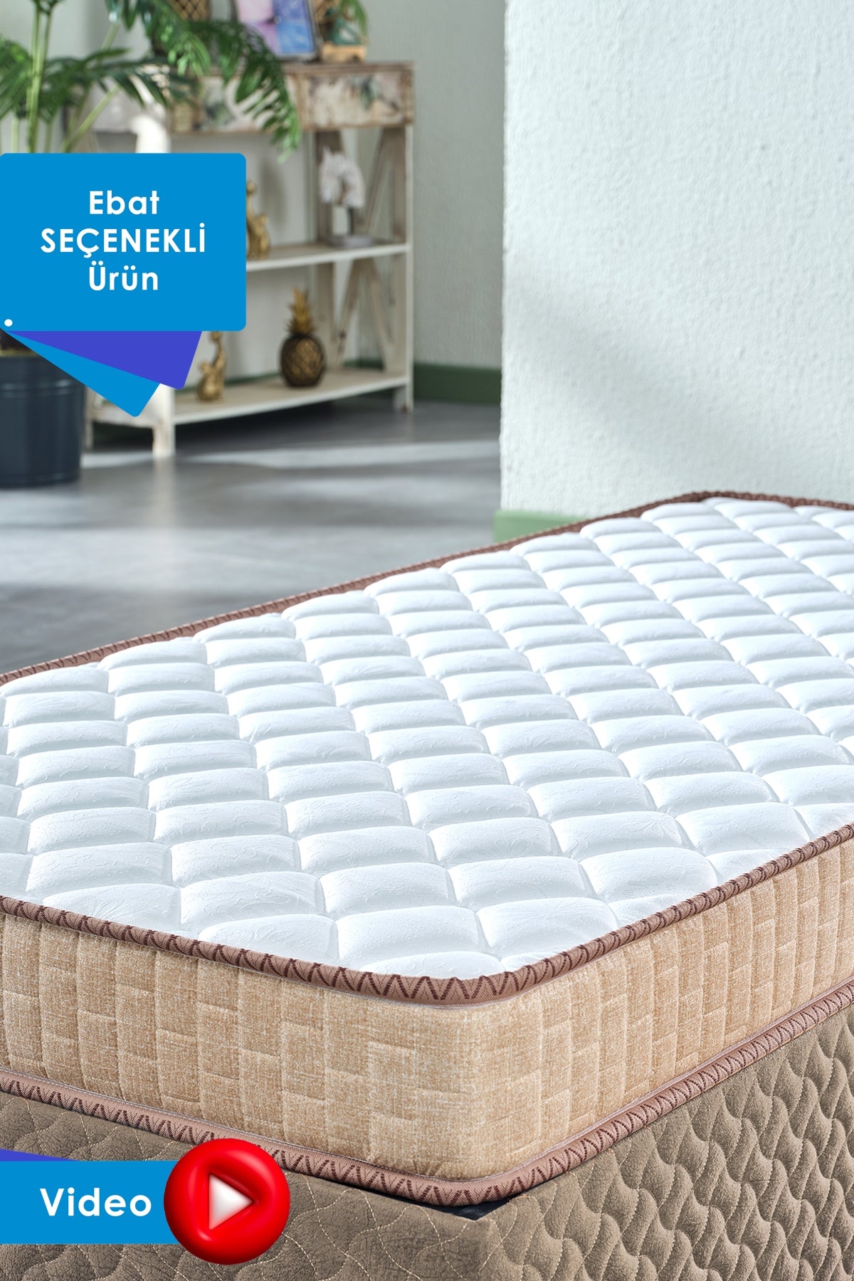 Mrs. Lotus Lux Full Ortopedik Yatak, Sünger Yatak, Yavrulu Yatak, Büyüyen Beşik Yatak 13-14 Cm (Ölçü Seçenekli)